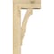 Ekena Millwork Balboa Block Rough Sawn Bracket w/ Offset Brace, Douglas Fir, 6"W x 14"D x 26"H BKT0604X14X26BOA05RDF - alternate 2